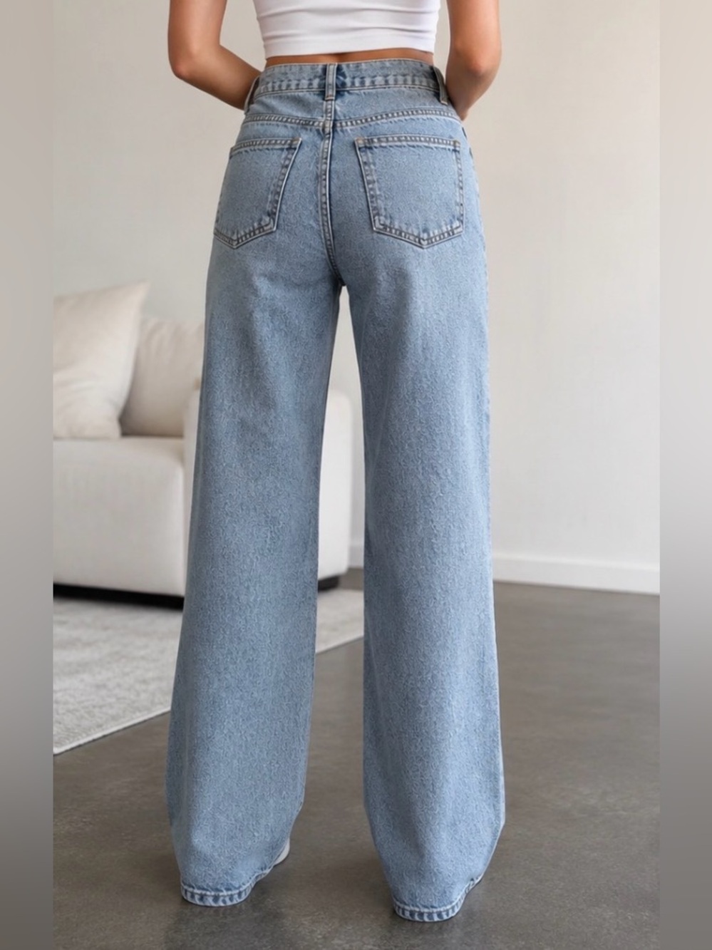 EUC Habitual Size 6/28 High Rise Wide Leg Denim Jeans - Picture 3 of 9